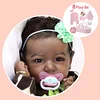 20'' African American Reborn Silicone Vinyl Body Baby Doll Girl Hayley Toy With Baby Set Gift - RBBI-Myrebornbabydoll&reg; Myrebornbabydoll&reg;