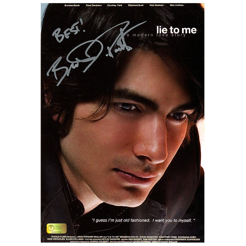 Brandon Routh Autographed Lie To Me 8x12 Photo Poster painting