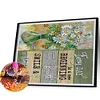 (4er Pack) Englisch - Speziell geformtes Diamond Painting - 40*30cm