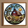 Diamond Painting -DIY Round Drill Sunflower House