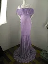 Maternity Ruffles Lace Photo Shoot Shoulderless Fancy Pregnancy Dress