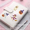 DIY Diamond Painting Sticker Diamond Art Stickers Arts and Crafts Decorative Diamond Stickers for Birthday Party Halloween Christmas Gifts (Halloween Pumpkin)