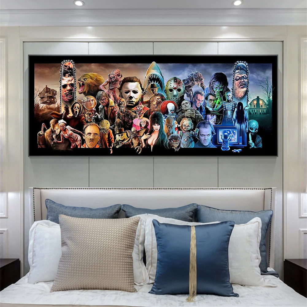 Diamond Painting 5D DIY Horror Movie Character Full Round Drill Drawing