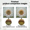 DIY Pearl Painting Sunflower for Home Wall Decor with Frame(25x25cm)