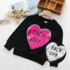 Kid Girl Ins Autumn Spring Pullover Sequined Shirts