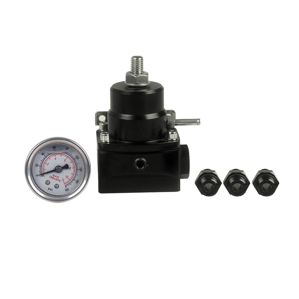 

PSI Adjustable Fuel Pressure Regulator -6AN Fitting 1/8 NPT Port with Gauge, 501 Original