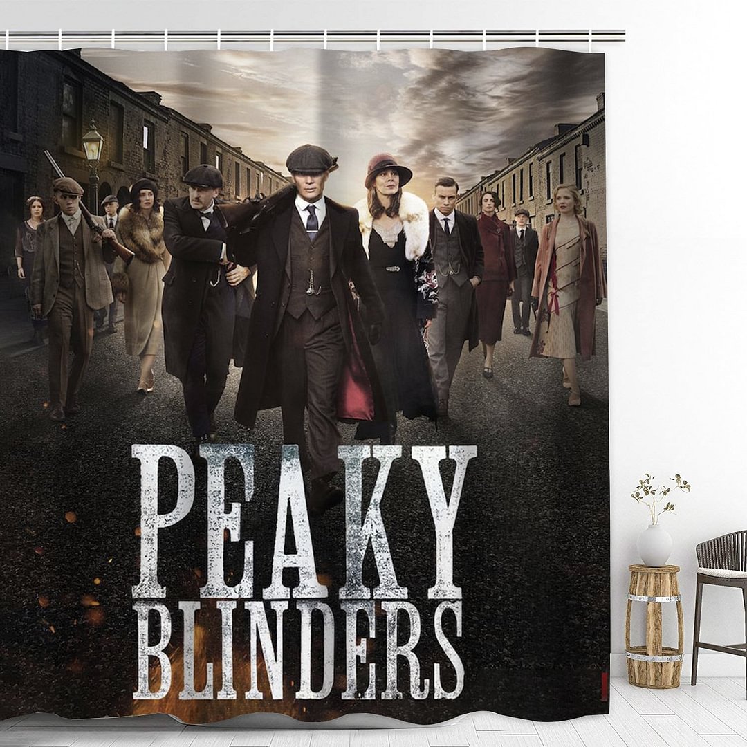 Peaky Blinders Bathroom Shower Curtain with Hooks Thicken Waterproof Home Decoration
