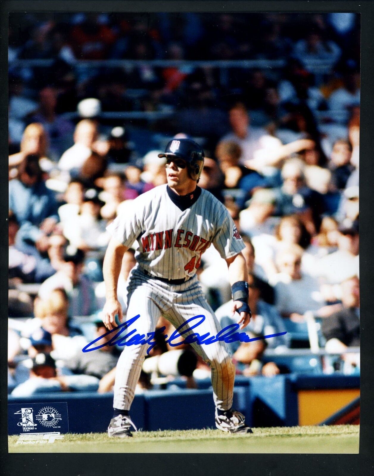 Marty Cordova Signed Autographed 8 x 10 Photo Poster painting baserunning Minnesota Twins