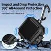 Earphone Case for Samsung Galaxy Buds 4 Pro/Buds 4 Safety Lock Shockproof Full Cover with Carabiner Headphone Accessories