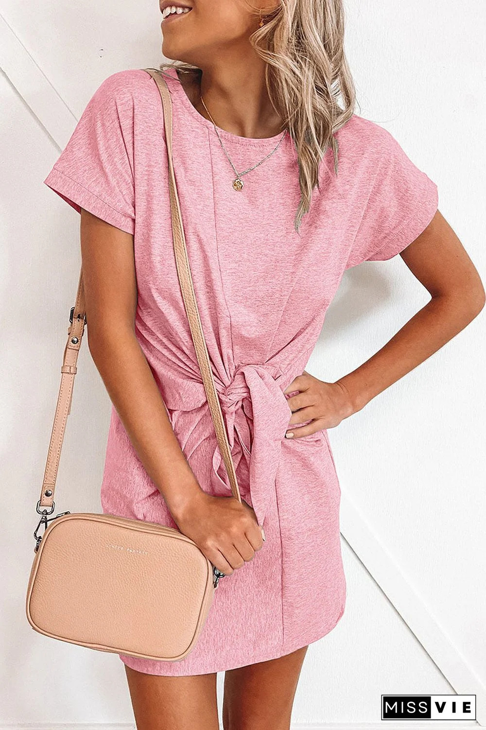 Fashion Sexy Solid Split Joint O Neck Princess Dresses