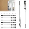[US Local Warehouse] 10 Packs Lever Extension Flush Bolt 16.54in Latch Slide Bolt Lock Solid Stainless Steel French Door Locks for Commercial Applications Store School Office