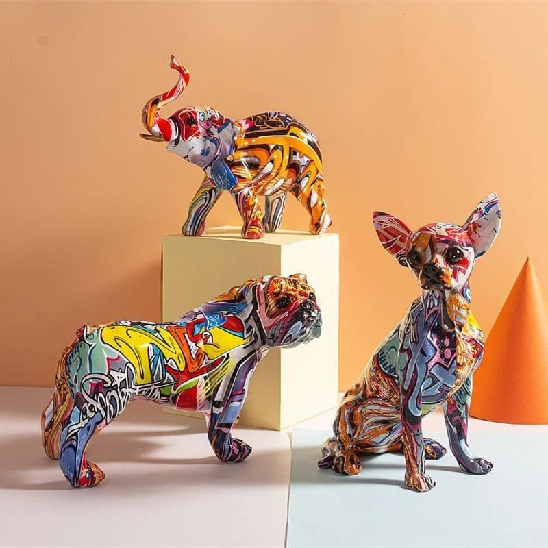 Graffiti Designer Animal Sculpture