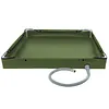 Portable Shower Pan with Drain Hose Foldable Shower Base for Indoor and Outdoor