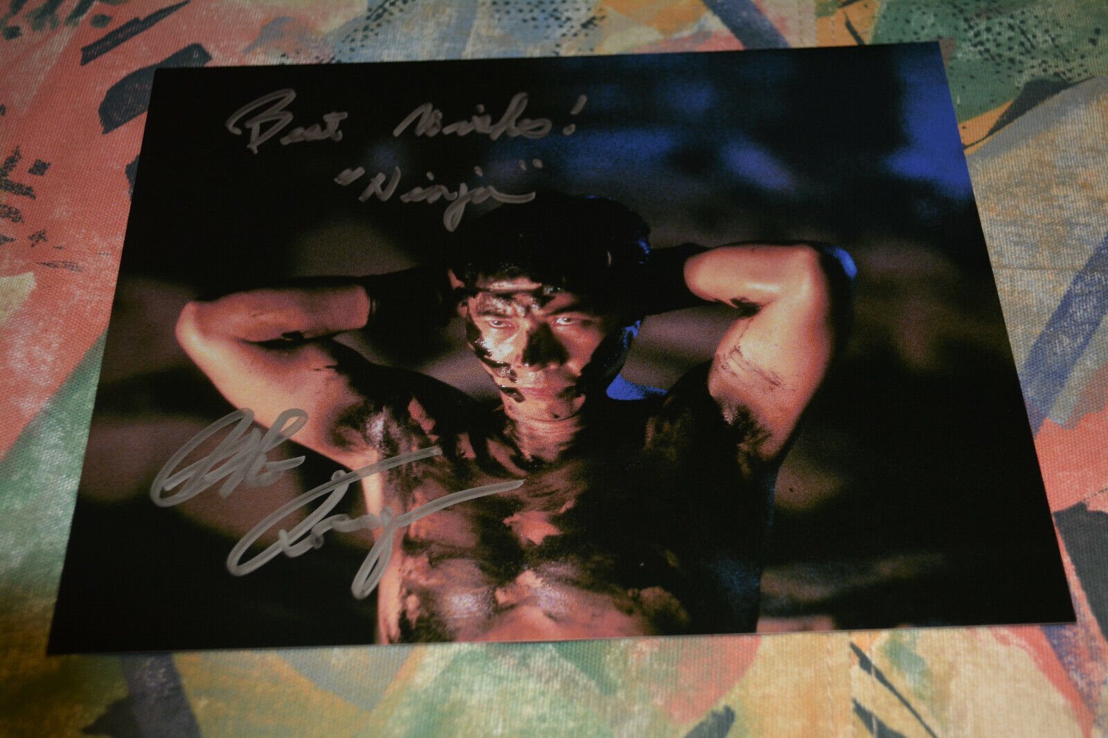 SHO KOSUGI signed autograph In Person 8x10 (20x25 cm) NINJA Japanese legend !!