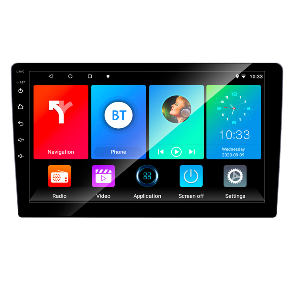 

10.1 inch Android 9.1 Car Stereo with GPS WiFi Bluetooth-compatible Mirror Link 1G+16G, No cam, 501 Original