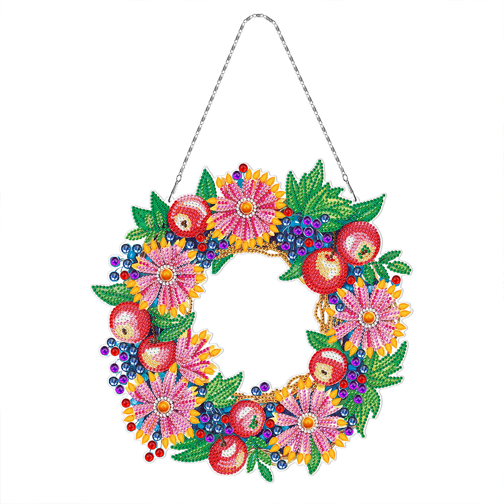 

Flower Wreath Double Sided - 5D DIY Craft Pendant, 501 Original