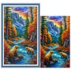 (US Local)Bear-11CT Stamped Cross Stitch Kit(40x70cm)