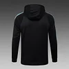 Joyfball 2024/2025 Argentina Half-Pull Hat Style Training Suit  Black Jersey 1:1 Thai Quality Set