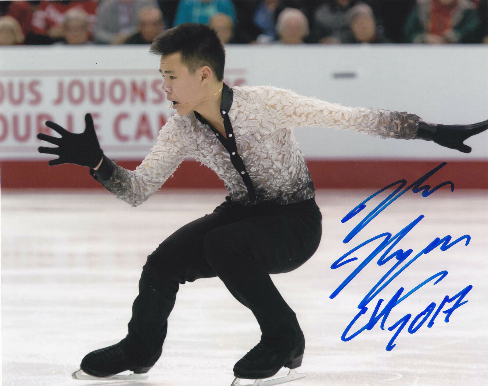 NAM NYGUEN SIGNED AUTOGRAPHED FIGURE SKATING 8X10 Photo Poster painting EXACT PROOF #3