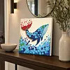 DIY Pre-Framed Whale Button Art Canvas Kit