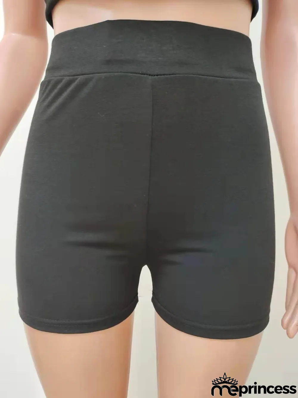 Summer Black Bodycon Crop Top and Shorts Two Piece Matching Set