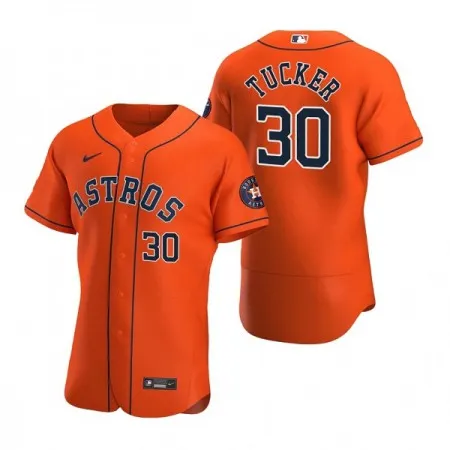Men's Houston Astros #30 Kyle Tucker Orange Flex Base Stitched Jersey I04J