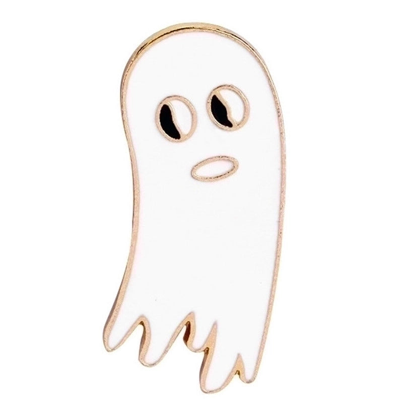 Cartoon Style Ghost Alloy Stoving Varnish Plating Kid’S Brooches