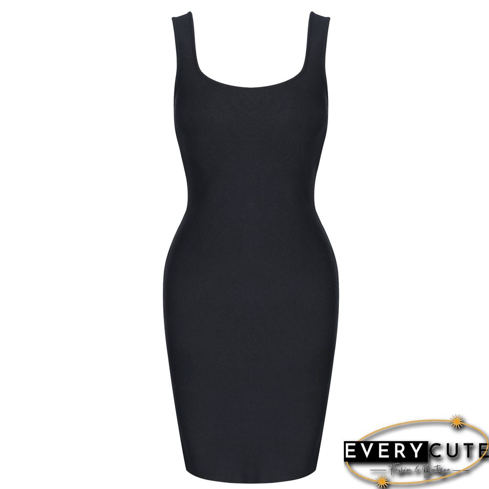 Backless Bandage Dress Christmas New Year Black Bandage Dress Bodycon Women Summer Sexy Party Dress Evening Club Outfits