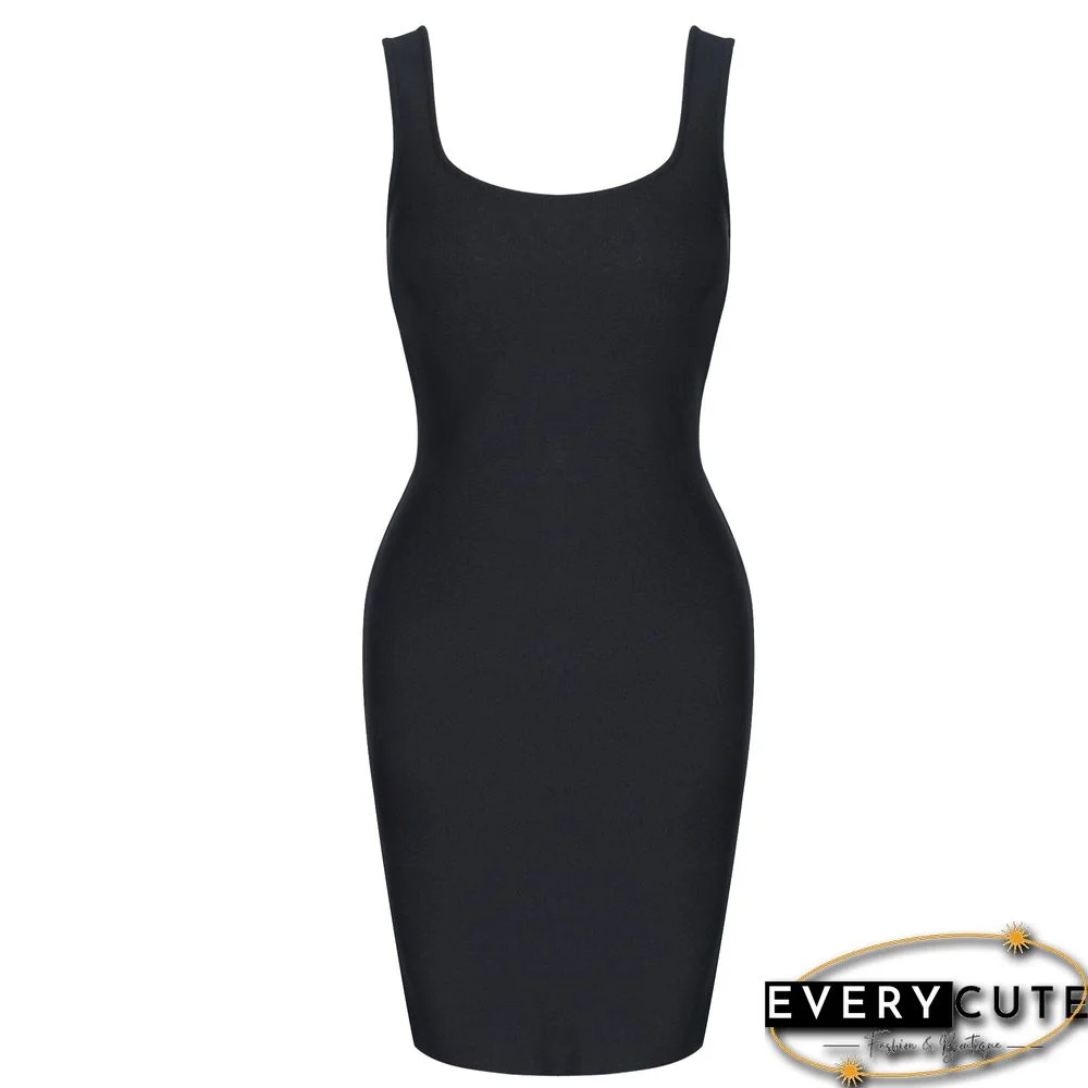 Backless Bandage Dress Christmas New Year Black Bandage Dress Bodycon Women Summer Sexy Party Dress Evening Club Outfits