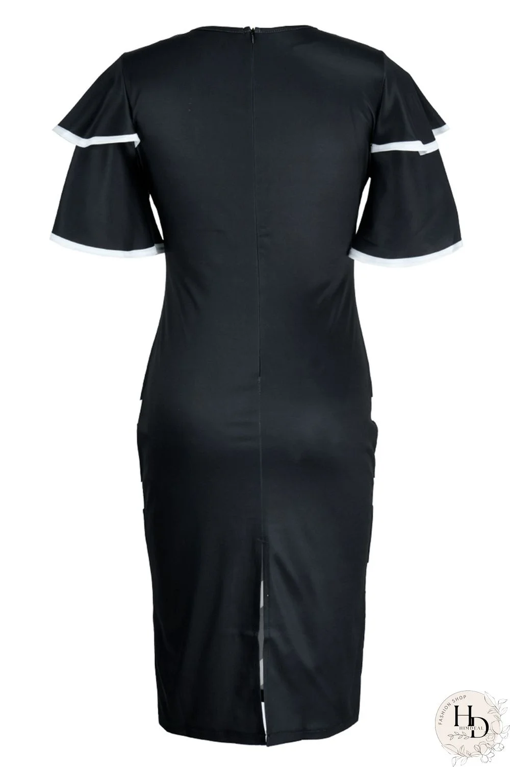 Purple Fashion Casual Print Patchwork V Neck One Step Skirt Dresses