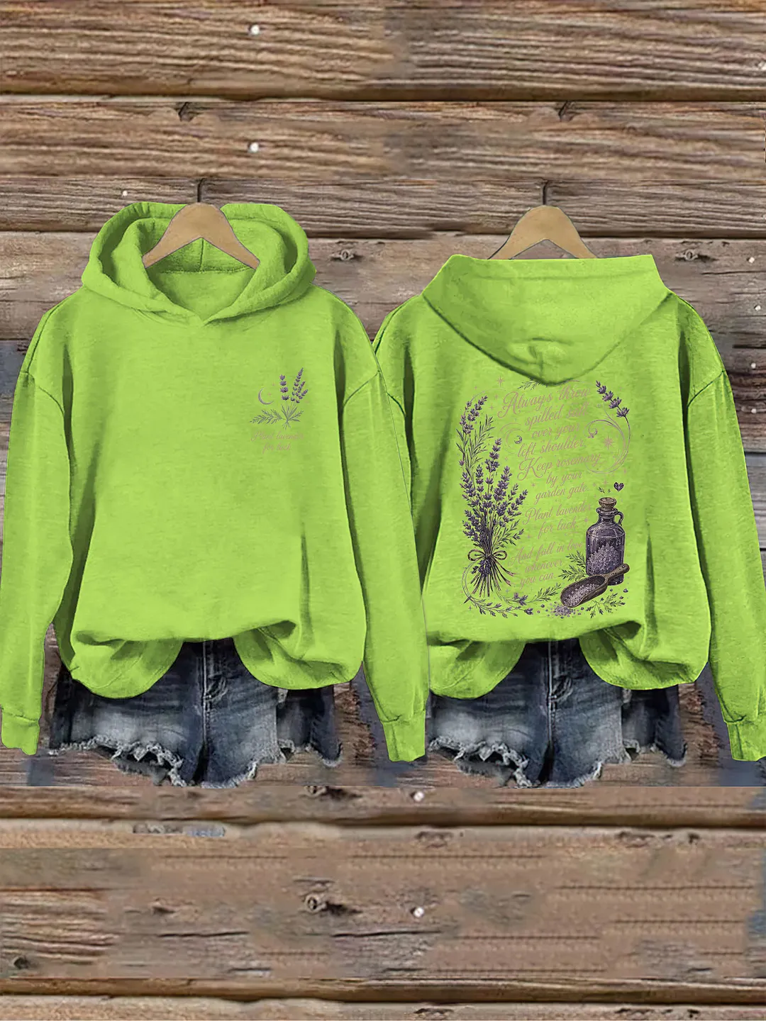 Plant Lavender For Luck Hoodie