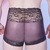 Men's Boxer Underwear Single Layer Lace Nylon Silky Lightweight Breathable Skin-friendly Comfortable Fashion Underwear