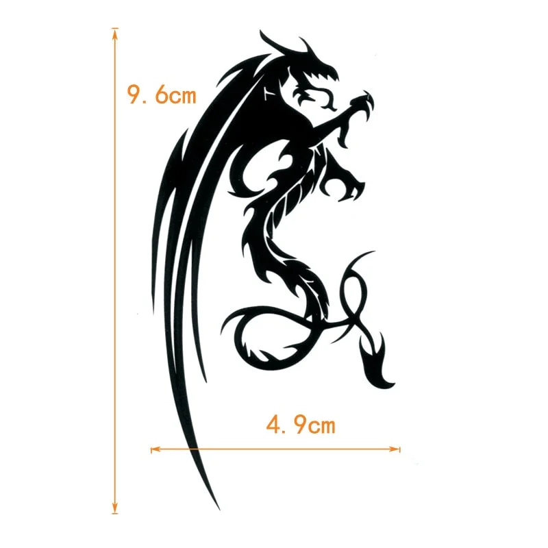 Dragon Waterproof Temporary Tattoos Sticker Tatouage Fake Tatoo Sticker Flash Tattoo Body Sleeve Henna Tatoo Men