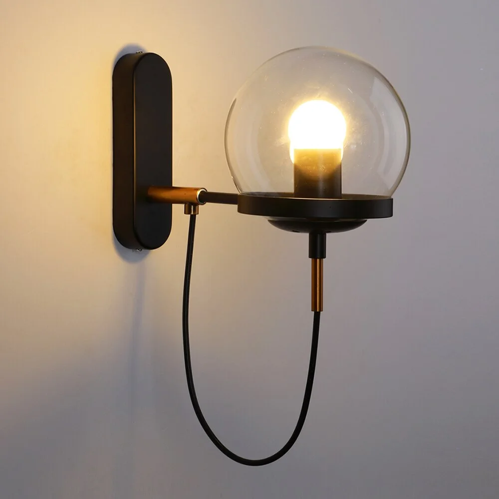Nordic Loft LED Wall Lamps Indoor Lighting Bedroom Wall Light Modern E27 Art Home Decoration Lighting Bath Corridor Wall Sconce