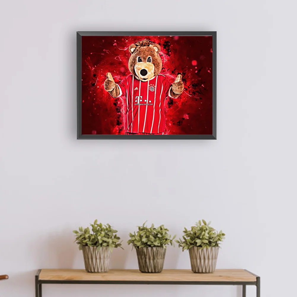 Full Round Diamond Painting 40*30cm - Bernie The Bear
