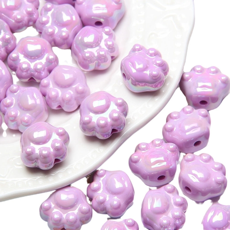 1 Piece Arylic Solid Color Beads