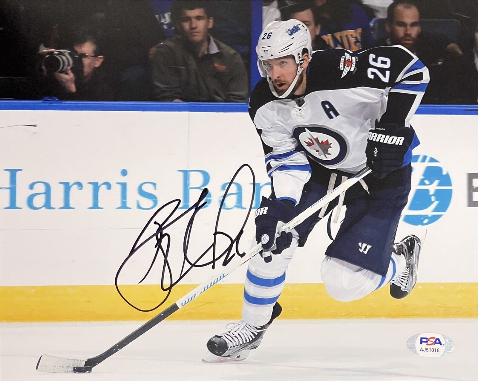 Blake Wheeler Signed Autographed Winnipeg Jets 8x10 Photo Poster painting Stanley Cup PSA/DNA