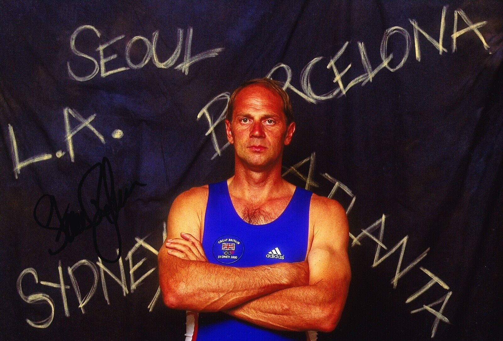 Steve Redgrave Signed 12X8 Photo Poster painting Sydney 2000 Genuine Signature AFTAL COA (G)