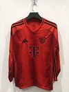 Joyfball 2024/2025 Long Sleeve Bayern Munich Home Football Jersey 1:1 Thai Quality