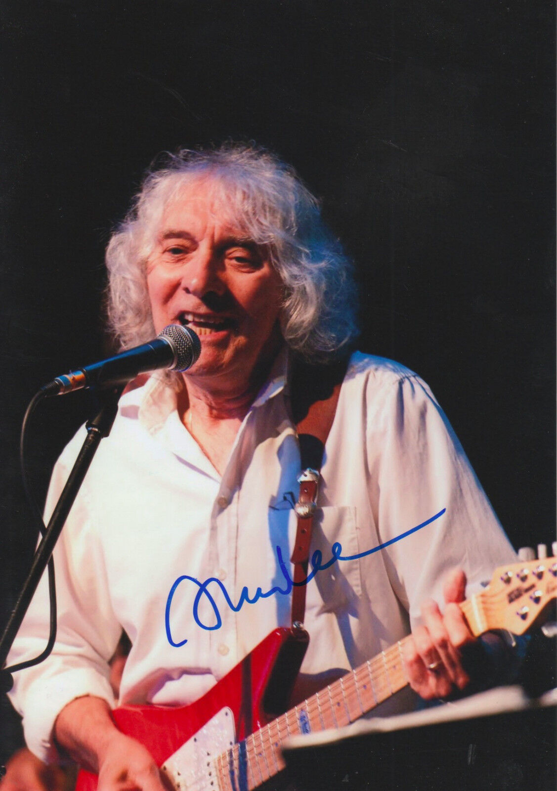 Albert Lee signed 8x12 inch Photo Poster painting autograph