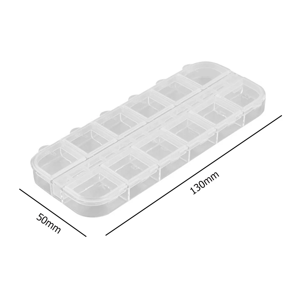 12 Grids Diamond Painting Box Embroidery Rhinestone Beads Storage Organizer