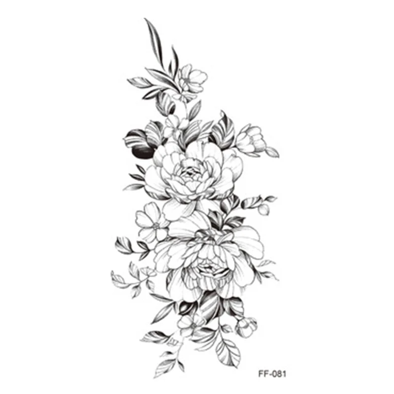 Large Body Art Arm Sleeves Snake Flower Temporary Tattoo Sticker Fast Rock Tattoo Women Waist Bracelet Fake Flash Tatoos Totem