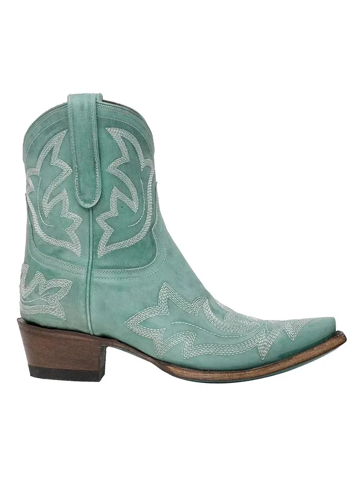 Vintage Western Belt Buckle Ankle Booties