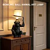 Monkey Table Lamp with Top Hat Animal Desk Lamp for Monkey Lovers Fun Creative Decorative Lamp for Sleep Nursery Office & Home Decor