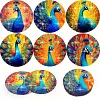 6pcs DIY Diamond Painting Coaster Kit - Peacock