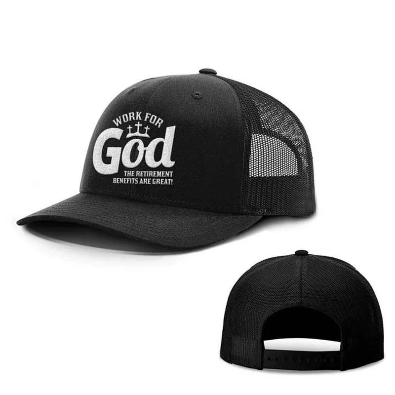 Work For God Printed Comfortable Baseball Cap