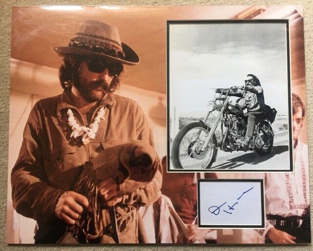 DENNIS HOPPER SIGNED EASY RIDER Photo Poster painting MOUNT UACC REG 242 ALSO ACOA CERTIFIED