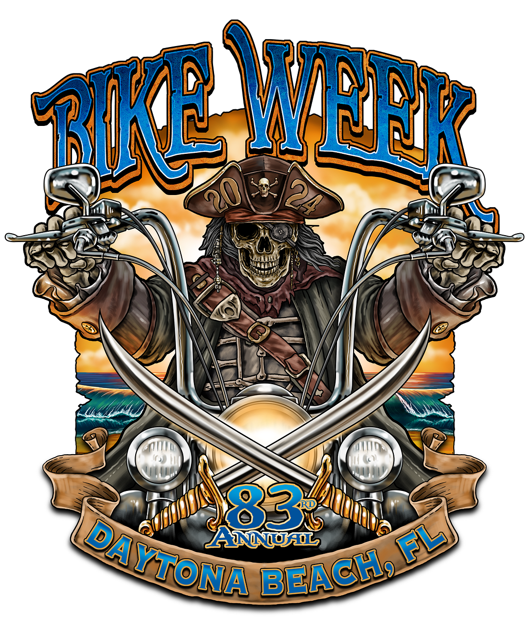 2024 Daytona Bike Week Pirate Rider 83rd Anniversary