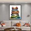 (Stamped/Counted) Stack Of Books-11CT Cross Stitch 60*70cm/23.62*27.56in(Big Size)