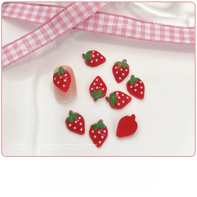 Nail Accessories Pineapple Grape Green Apple Lemon Peach Watermelon Cherry Strawberry Fruit Wear Nail Sticker